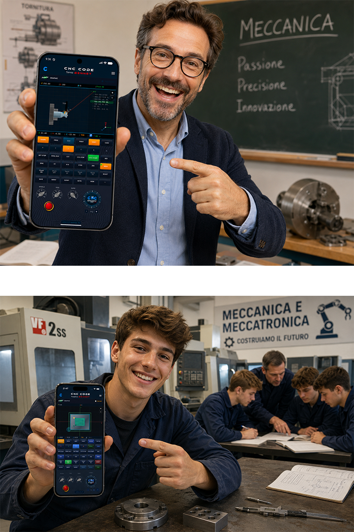 CNC Code App — Omaggio per le scuole