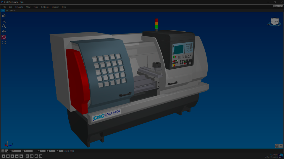 CNC Simulator Pro - Ambiente di formazione
