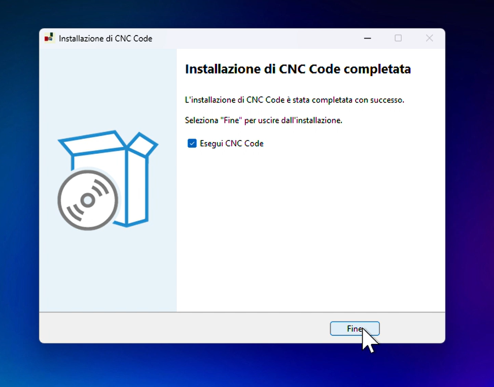 Installazione completata con successo