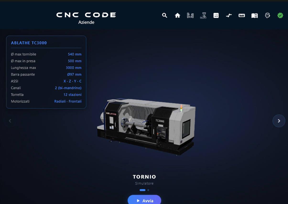 CNC Code Desktop avviato per la prima volta su Windows