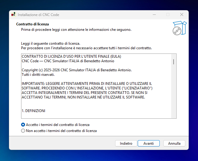 Contratto di licenza d'uso