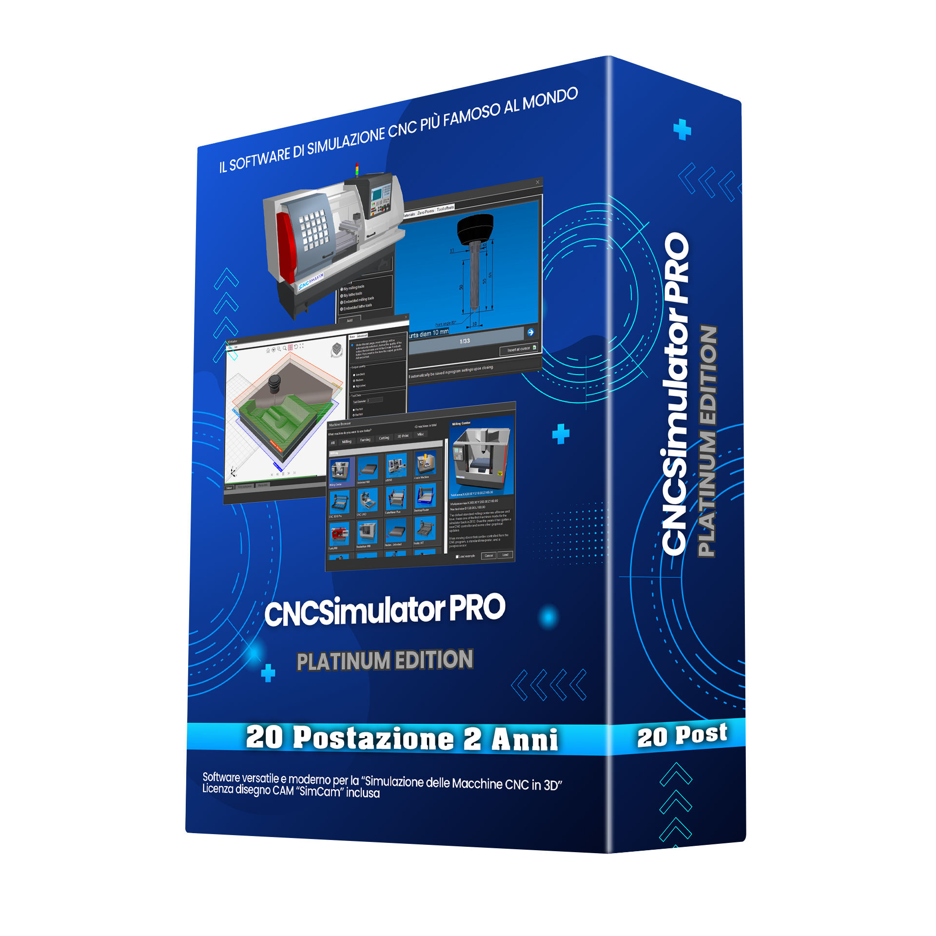 CNCSimulator PRO 20post. 2 Anni