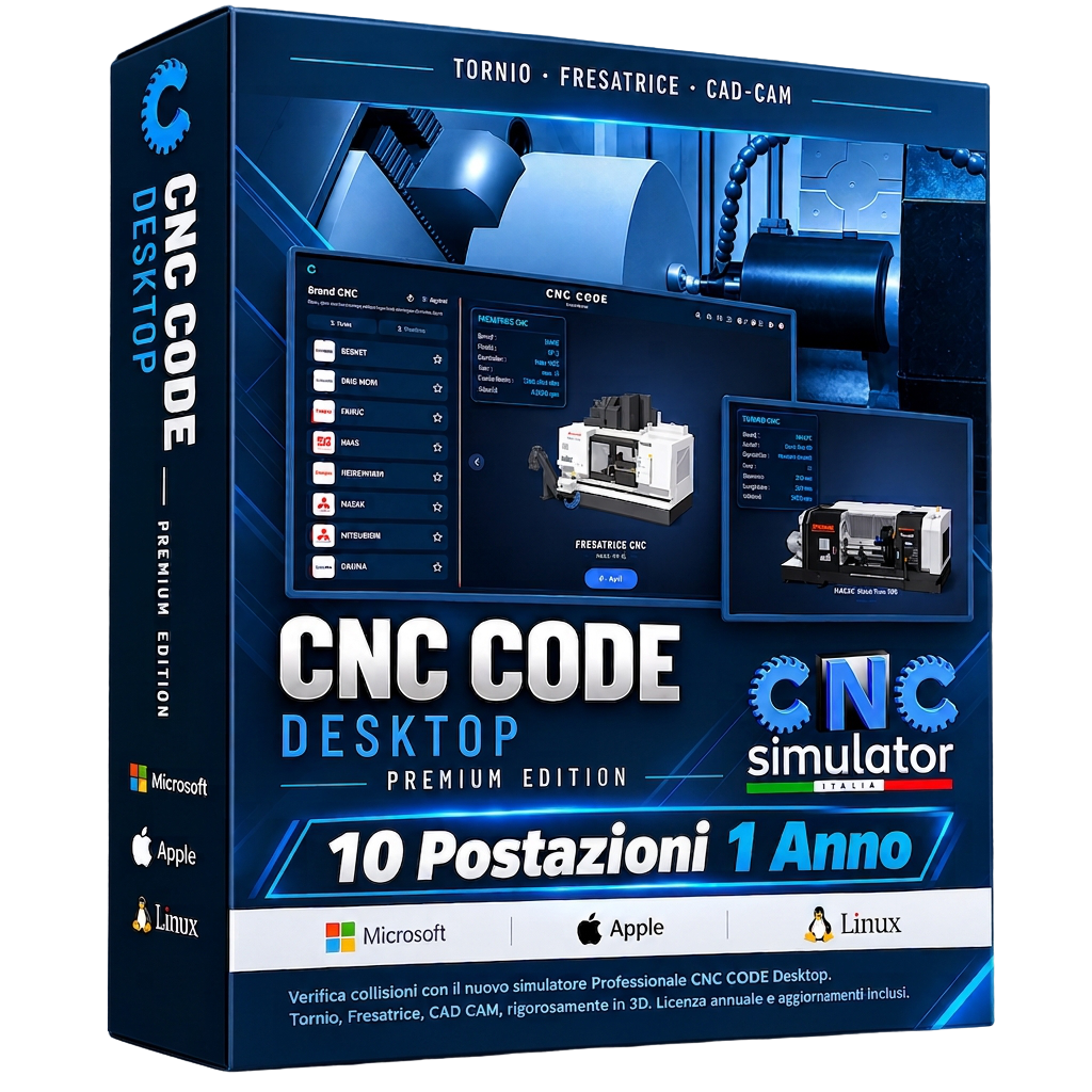 CNC Code Desktop — 10 postazioni 1 anno