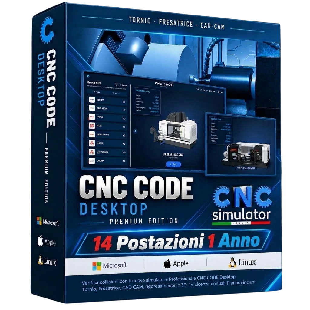 CNC Code Desktop — 14 postazioni 1 anno